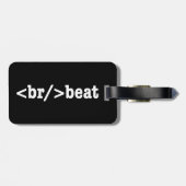 HTML-code voor breekversla Bagagelabel (Achterkant horizontaal)