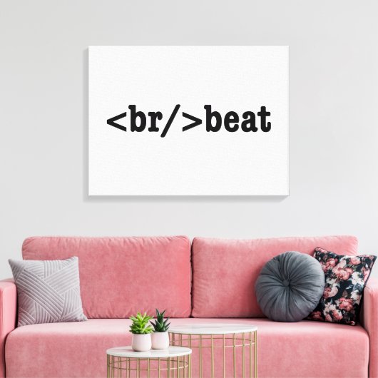 HTML-code voor breekversla Canvas Afdruk (Insitu (Woonkamer))
