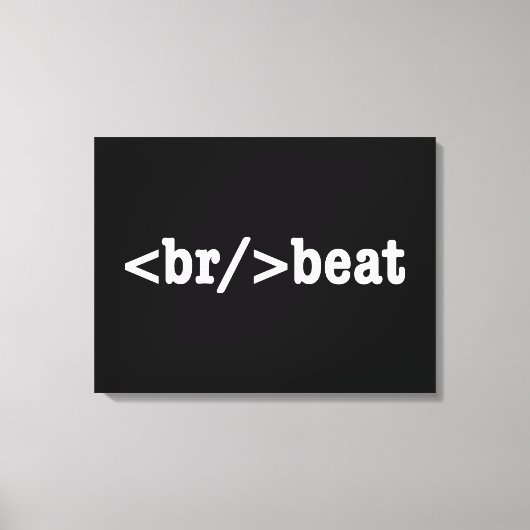 HTML-code voor breekversla Canvas Afdruk (Voorkant)
