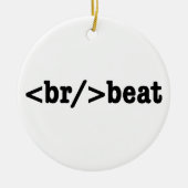 HTML-code voor breekversla Keramisch Ornament (Voorkant)