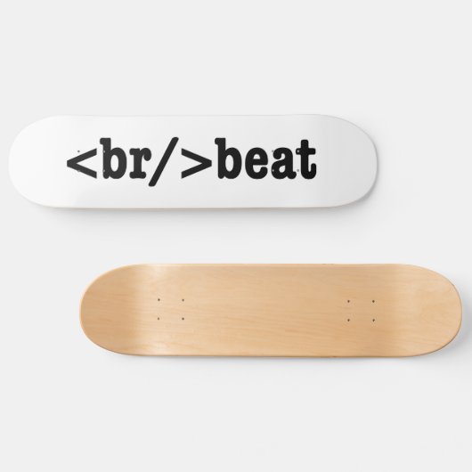 HTML-code voor breekversla Skateboard (Horizontaal)