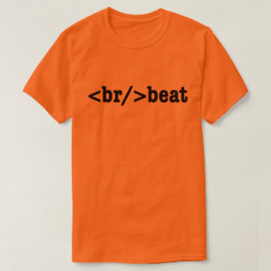 HTML-code voor breekversla T-shirt