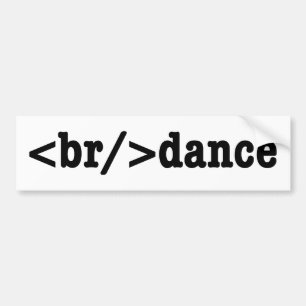 HTML-code voor breuken Bumpersticker