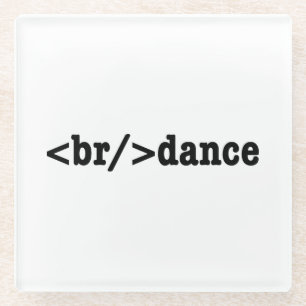 HTML-code voor breuken Glazen Onderzetter