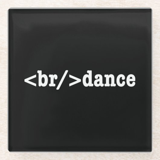 HTML-code voor breuken Glazen Onderzetter (Voorkant)