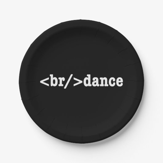 HTML-code voor breuken Papieren Bordje (Voorkant)