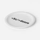 HTML-code voor breuken Papieren Bordje (Gekanteld)