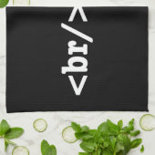 HTML-code voor breuken Theedoek (Gevouwen)