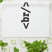 HTML-code voor breuken Theedoek (Gevouwen)