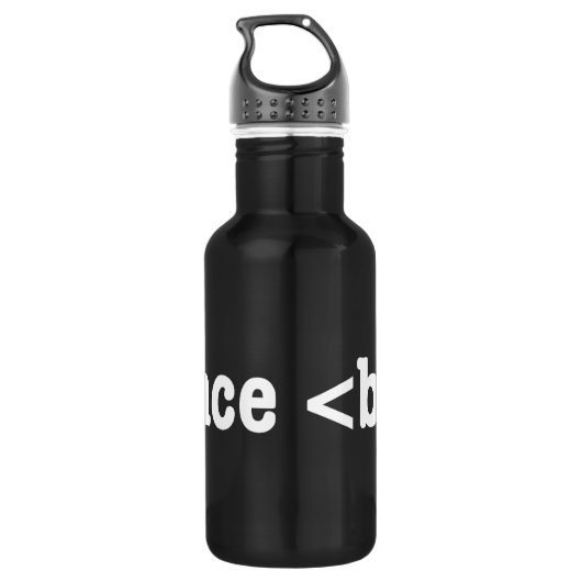 HTML-code voor breuken Waterfles (Achterkant)