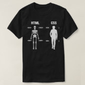 HTML CSS Programmer Programmer Computer PC IT Ner T-shirt (Design voorkant)