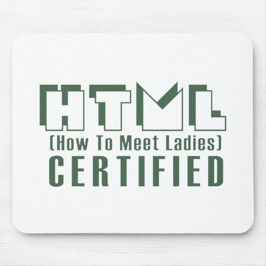 HTML-gecertificeerde dames Muismat (Voorkant)