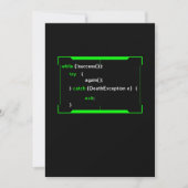 HTML Java Coder Programmer Developer Gift Kaart (Voorkant)