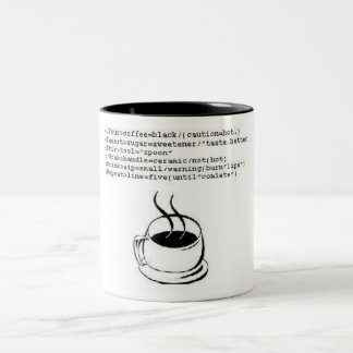 Html koffie tweekleurige koffiemok