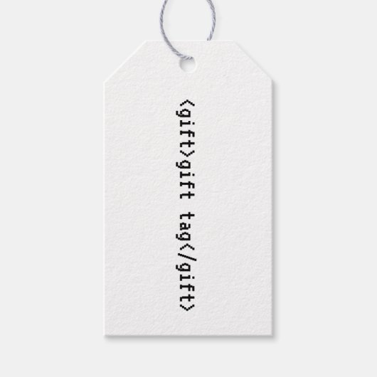 HTML (Label) Computer Science Coder Programmer Cadeaulabel (Voorkant)