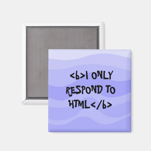 Html Talk Magneet (Voorkant / Achterkant)