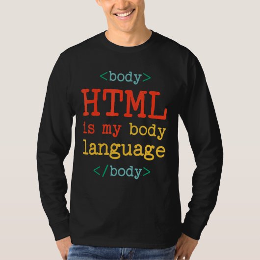 HTML van de Computer van de Coder van de Programme T-shirt (Voorkant)