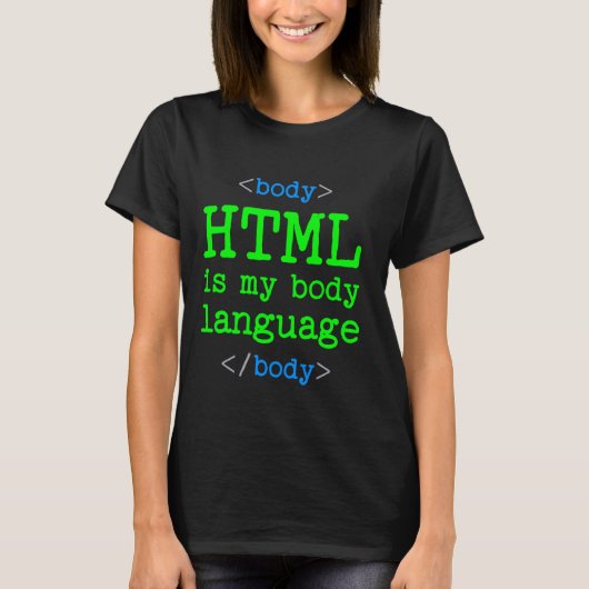 HTML van de Computer van de Coder van de Programme T-shirt (Voorkant)