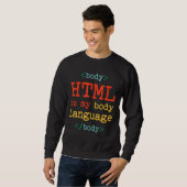 HTML van de Computer van de Coder van de Programme Trui (Voorkant volledig)