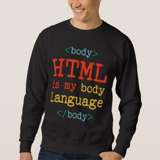 HTML van de Computer van de Coder van de Programme Trui (Voorkant)