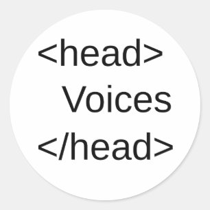 HTML-Voices in mijn</head> Ronde Sticker