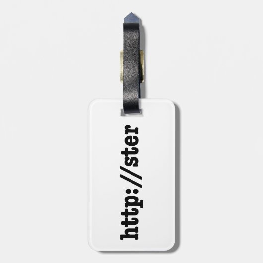 http://ster / html-code bagagelabel (Achterkant verticaal)