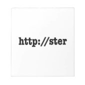 http://ster / html-code notitieblok (Voorkant)