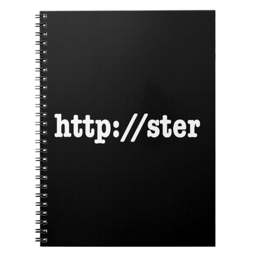 http://ster / html-code notitieboek (Voorkant)