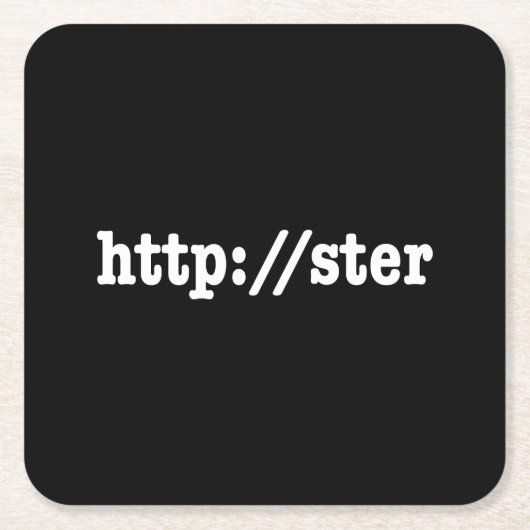 http://ster / html-code vierkante kartonnen onderzetter (Voorkant)