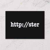 http://ster / html-code visitekaartje (Achterkant)