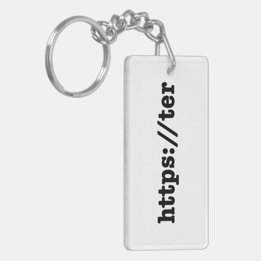 https://ter / html-code sleutelhanger (Voorkant Links)