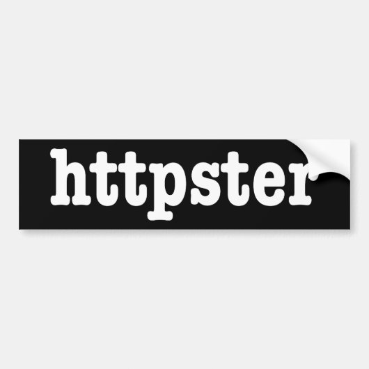 httpster bumpersticker (Voorkant)