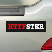 HTTPSTER BUMPERSTICKER (Op auto)