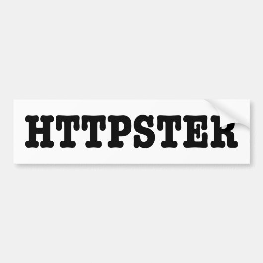 HTTPSTER BUMPERSTICKER (Voorkant)