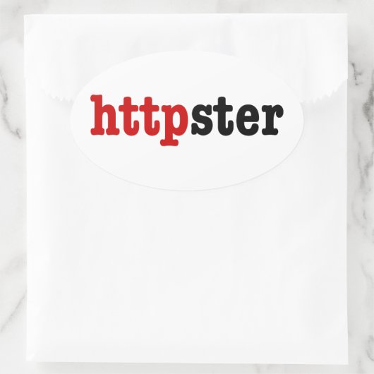 httpster ovale sticker (Tas)