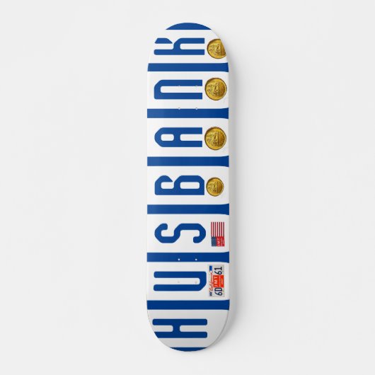 HU$BANK OFFICAL 7 3/4" Skateboard Deck (Devant)