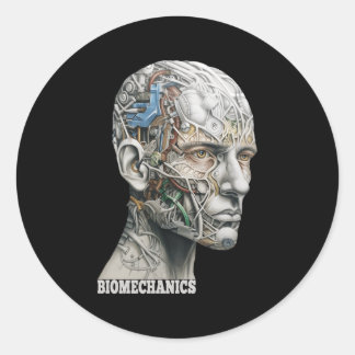 HU Hoofd Wetenschap Anatomie Biomechanica Ronde Sticker