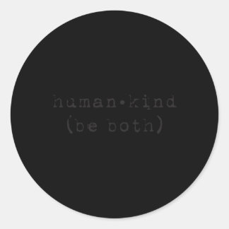 Hu Kind Be Beide Anti Pesten Mens Ronde Sticker