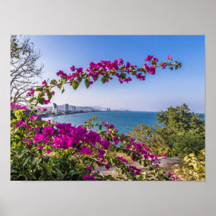 Hua Hin Skyline uit Khao Takiab Tempelgeschenk Poster