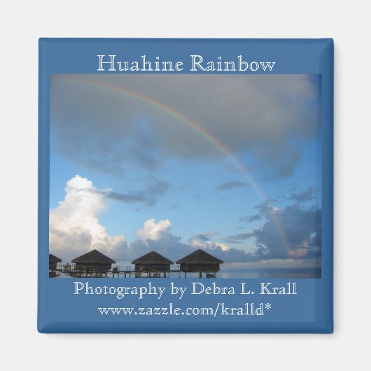 Huahine regenboogmagneet magneet (Voorkant)