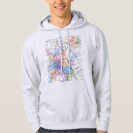 Huai'an China City Map Hoodie