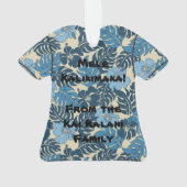 Huakini Bay Hawaiian Hibiscus  Aloha Shirt Ornament (achterkant)