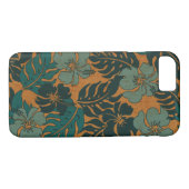 Huakini Bay Hawaiian Hibiscus Faux Wood Case-Mate iPhone Case (Achterkant (Horizontaal))