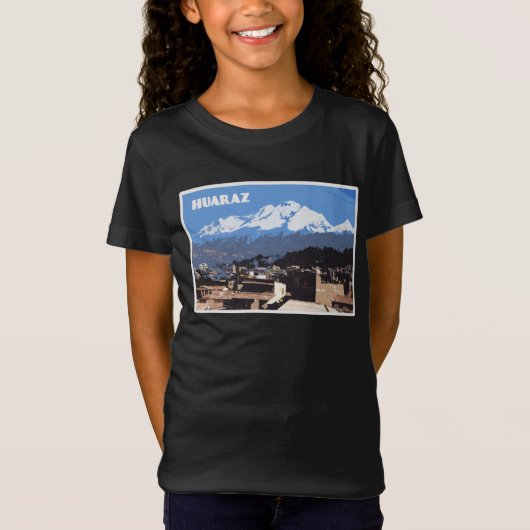 Huaraz Peru: Huascarin Mountain Uitzicht T-shirt (Voorkant)