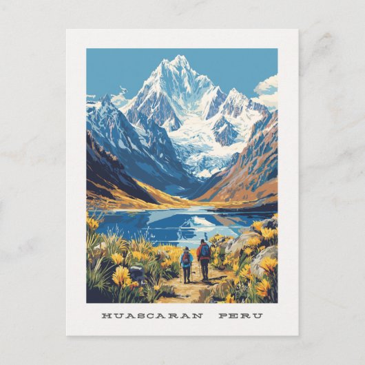 Huascaran Pérou Carte postale Voyage (Devant)