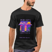 Hub City met 8 bits T-shirt (Voorkant)