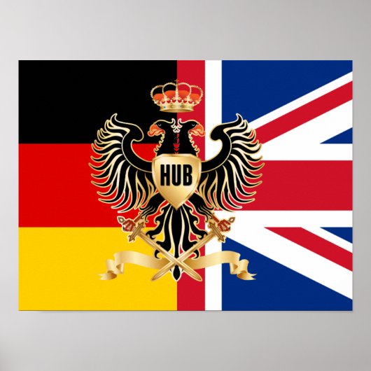 Hub Federation Flag 16 x 12-inch Poster paper (Mat (Voorkant)