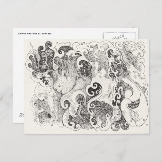 Hub voor overlevenden #3: Door het Zee Briefkaart (Voorkant / Achterkant)