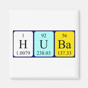 Huba periodieke table name magnet magneet