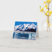 Hubbard Glacier, Alaska Carte de voeux (Fleur jaune)